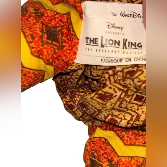 The Lion King Simba Plush Broadway Musical Show Stuffed Doll Tribal Chothing 8" - Picture 6 of 6